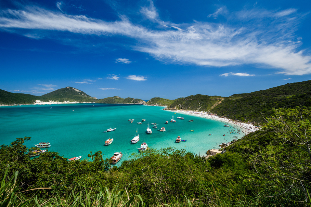 Arraial do cabo, 170km from the capital, is one of the most popular cities among tourists.